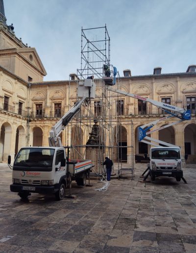 instalación eléctrica en espacio